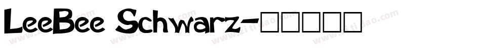LeeBee Schwarz字体转换